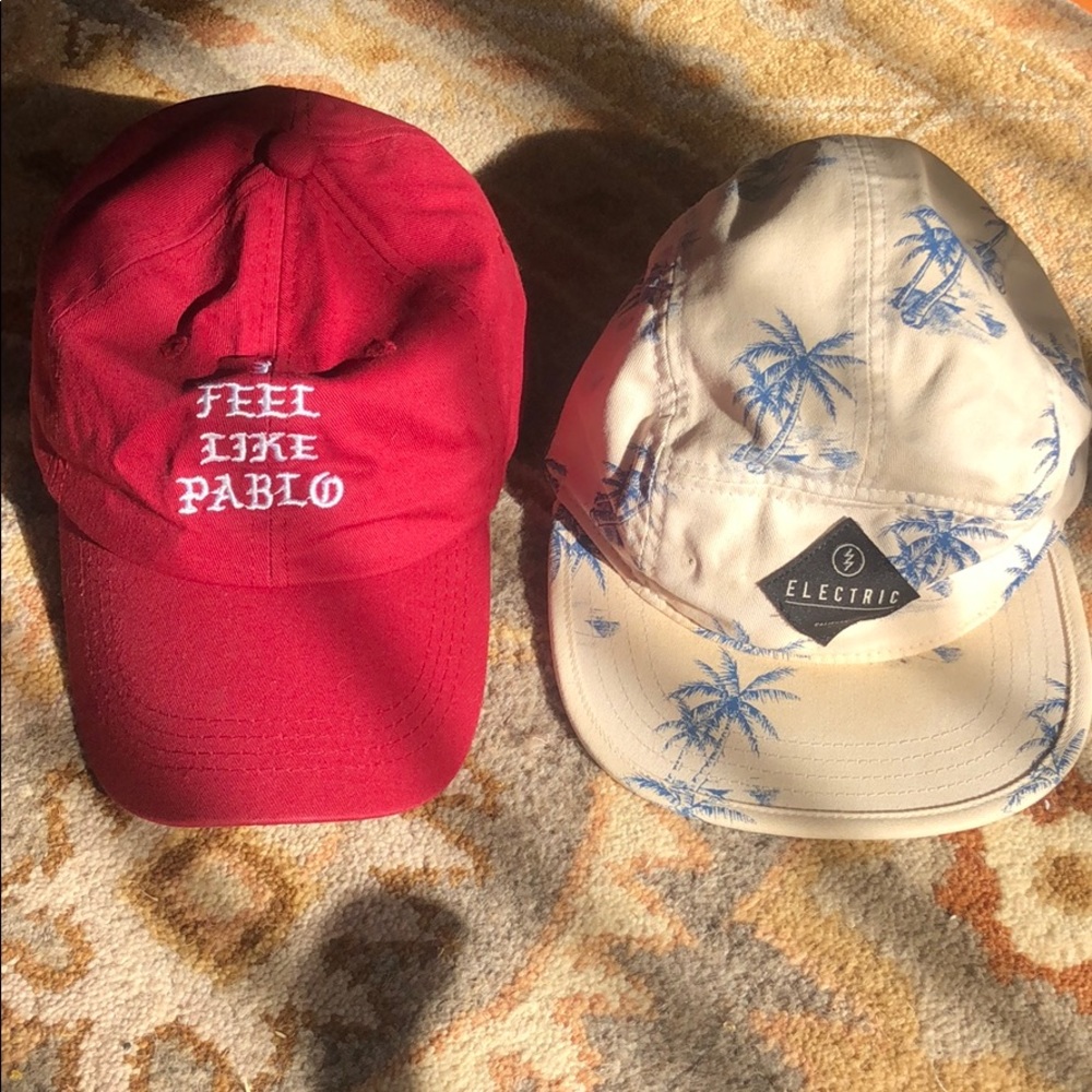 Maroon I FEEL LIKE PABLO Hat AND Electric 5 Panel